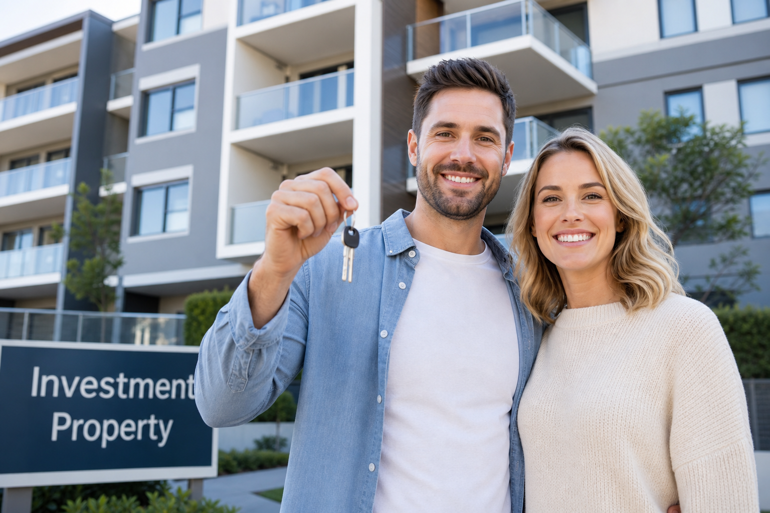 Investor reviewing property finance options